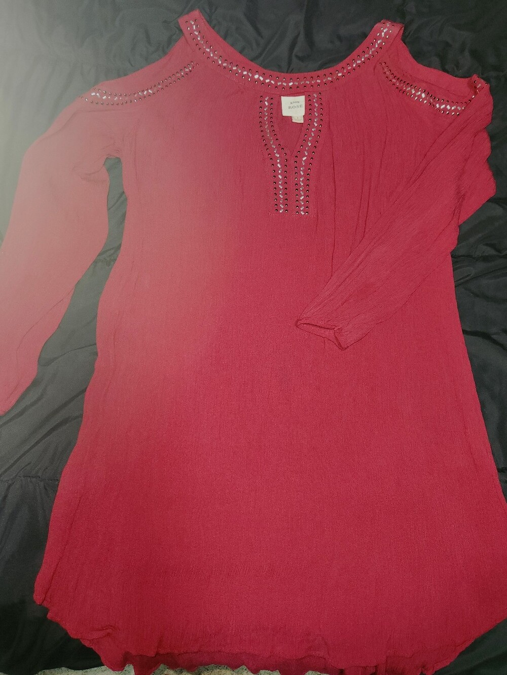 Knox Rose Cold Shoulder Embelished Dress